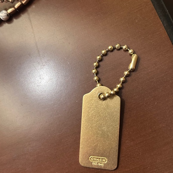 Coach Gold Metal Hangtag rare Y2K era Medium size - Picture 12 of 12